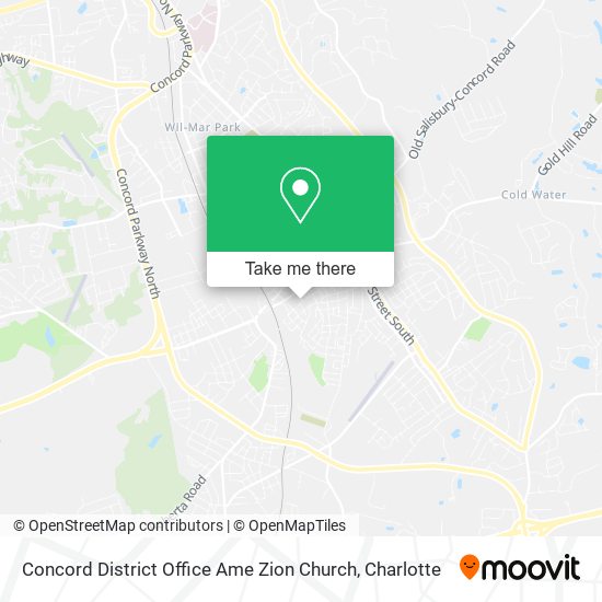 Concord District Office Ame Zion Church map