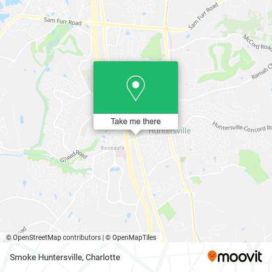 Smoke Huntersville map