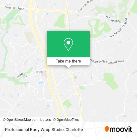 Professional Body Wrap Studio map