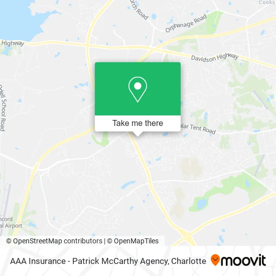 AAA Insurance - Patrick McCarthy Agency map