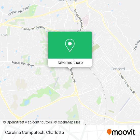 Carolina Computech map