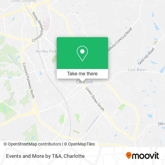 Events and More by T&A map