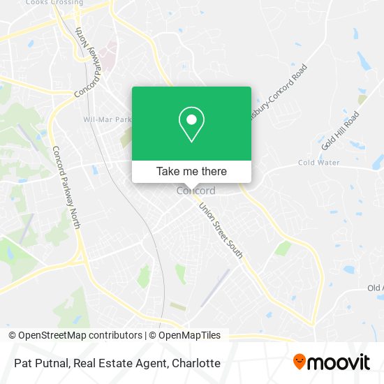 Pat Putnal, Real Estate Agent map