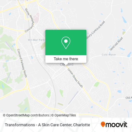 Mapa de Transformations - A Skin Care Center