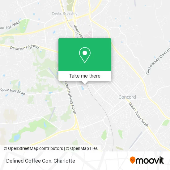 Mapa de Defined Coffee Con