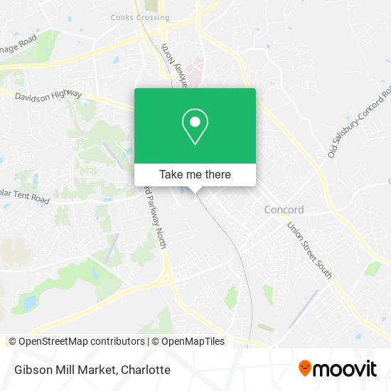 Gibson Mill Market map
