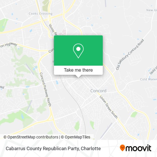 Mapa de Cabarrus County Republican Party