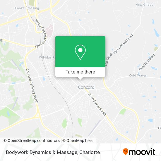 Bodywork Dynamics & Massage map