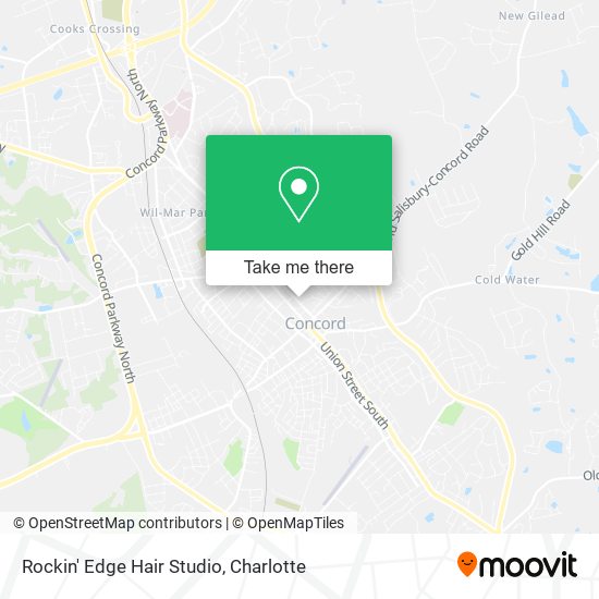 Rockin' Edge Hair Studio map