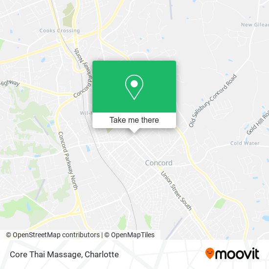 Mapa de Core Thai Massage