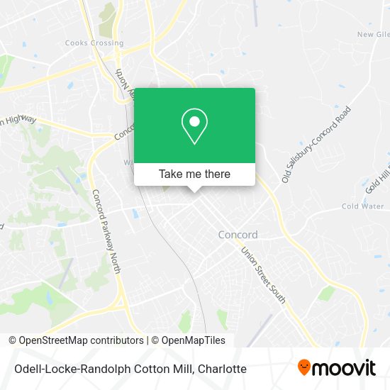Mapa de Odell-Locke-Randolph Cotton Mill