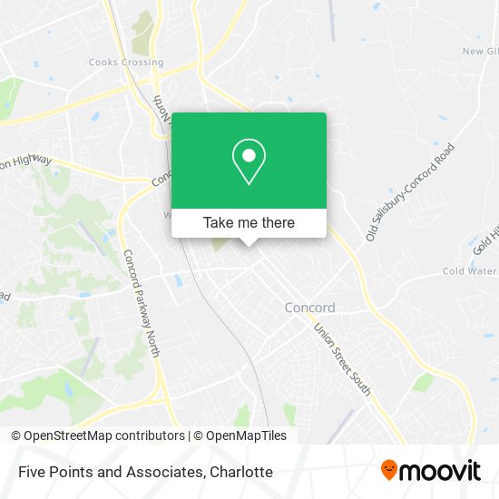 Five Points and Associates map