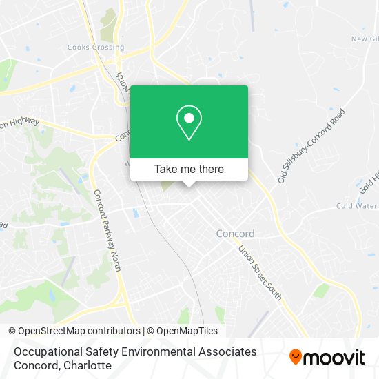 Mapa de Occupational Safety Environmental Associates Concord
