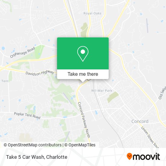 Mapa de Take 5 Car Wash