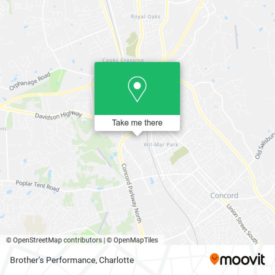 Brother's Performance map