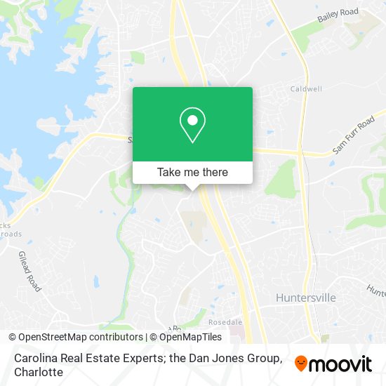 Mapa de Carolina Real Estate Experts; the Dan Jones Group