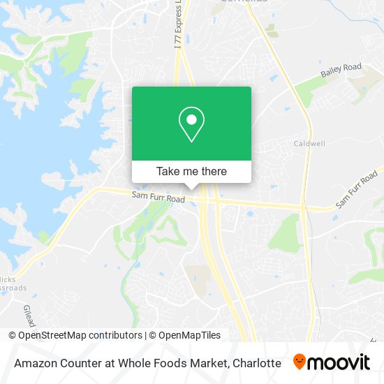 Amazon Counter at Whole Foods Market map
