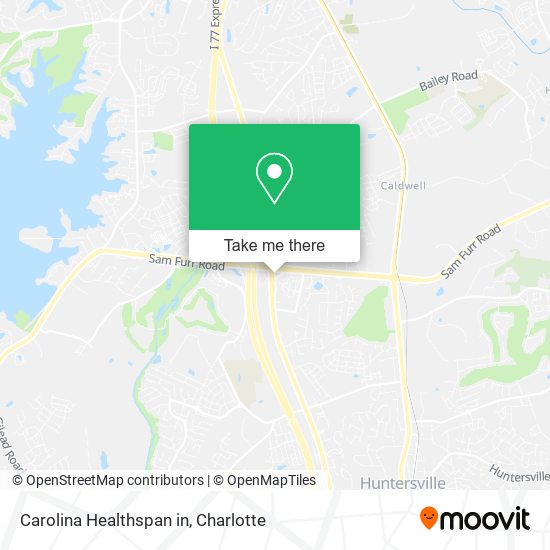 Carolina Healthspan in map