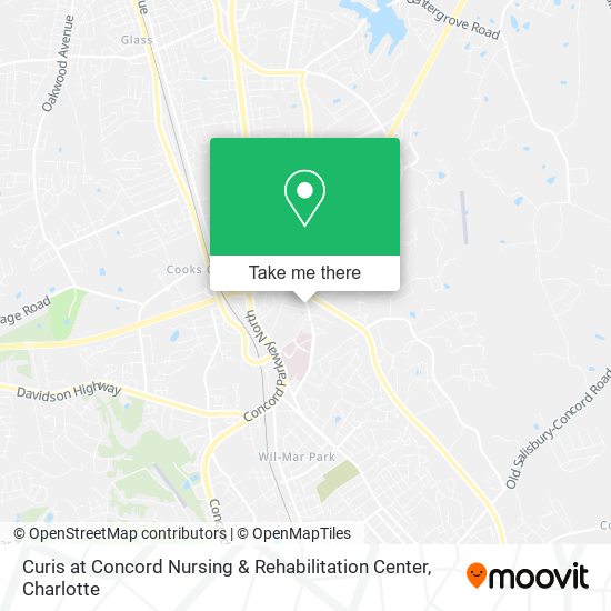 Curis at Concord Nursing & Rehabilitation Center map