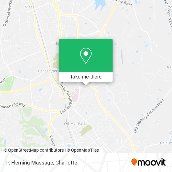 P. Fleming Massage map
