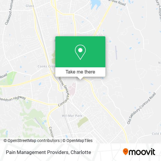 Pain Management Providers map