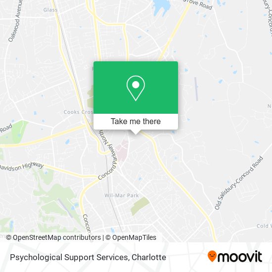 Psychological Support Services map