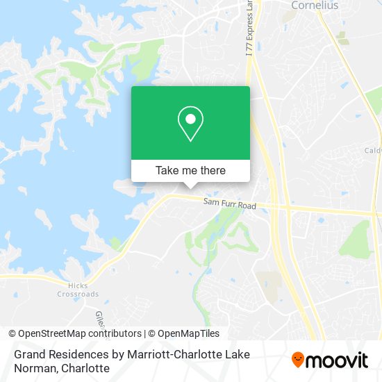 Mapa de Grand Residences by Marriott-Charlotte Lake Norman