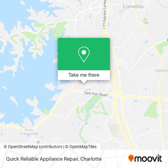 Quick Reliable Appliance Repair map
