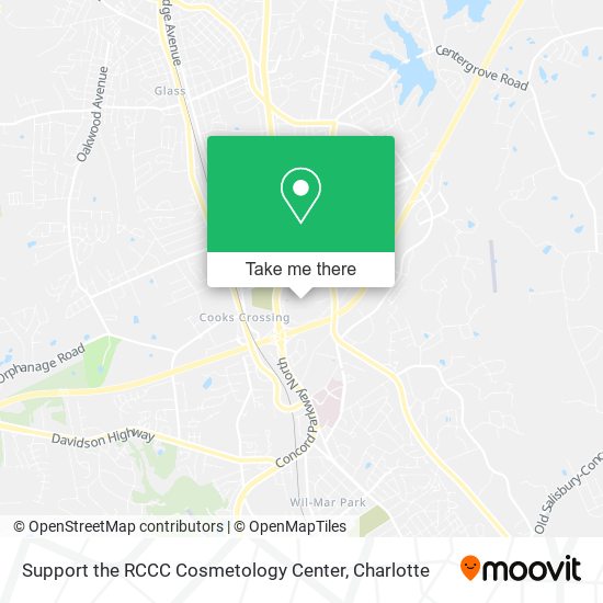 Support the RCCC Cosmetology Center map
