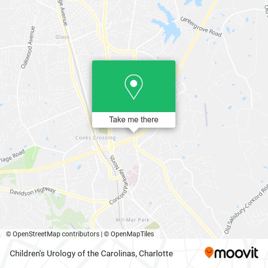 Mapa de Children's Urology of the Carolinas