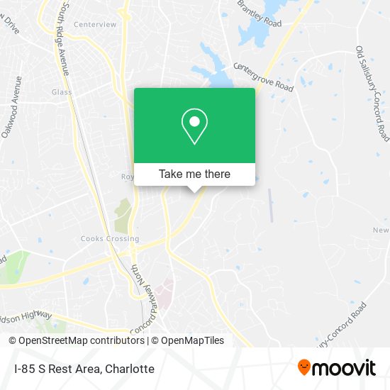 Mapa de I-85 S Rest Area