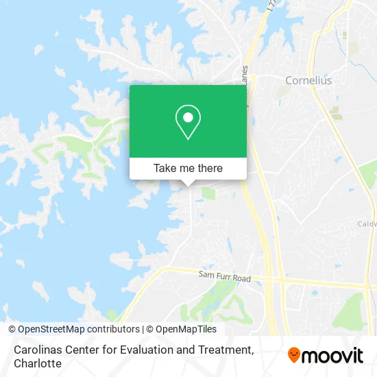Carolinas Center for Evaluation and Treatment map