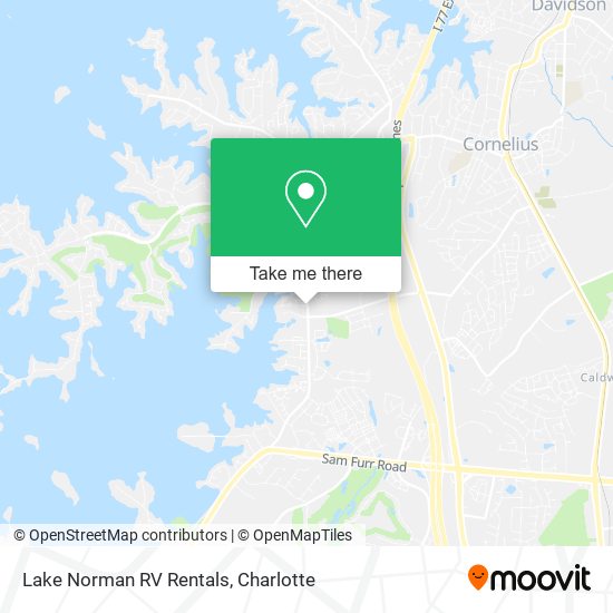 Lake Norman RV Rentals map