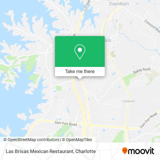 Mapa de Las Brisas Mexican Restaurant