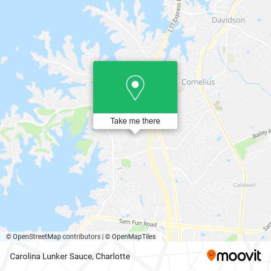 Carolina Lunker Sauce map