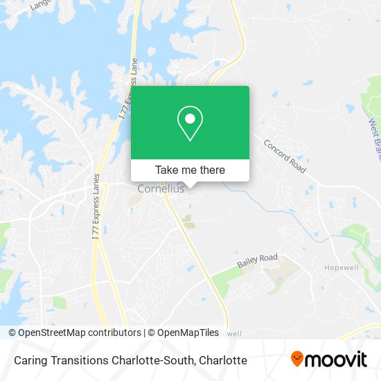 Caring Transitions Charlotte-South map