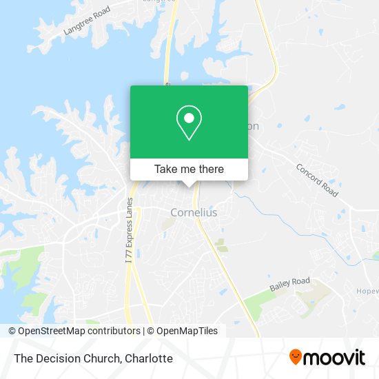The Decision Church map