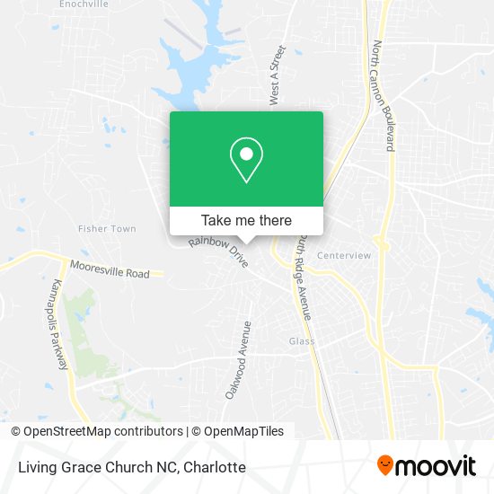 Living Grace Church NC map