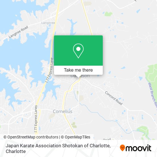 Japan Karate Association Shotokan of Charlotte map