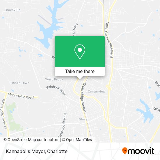 Mapa de Kannapolis Mayor