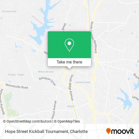 Hope Street Kickball Tournament map