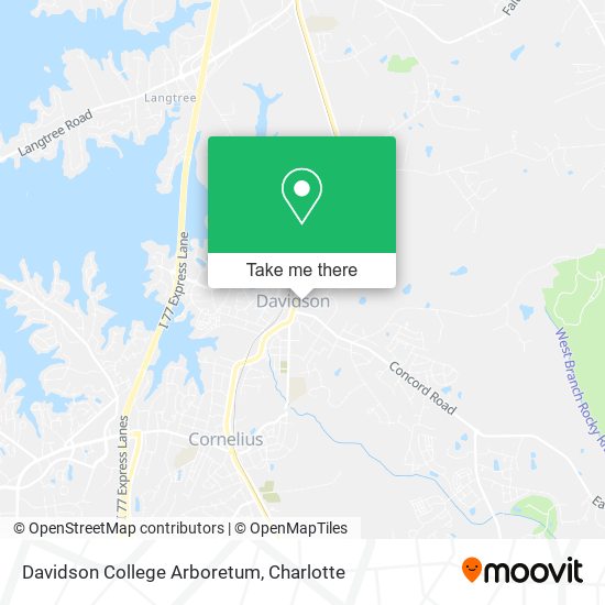 Mapa de Davidson College Arboretum