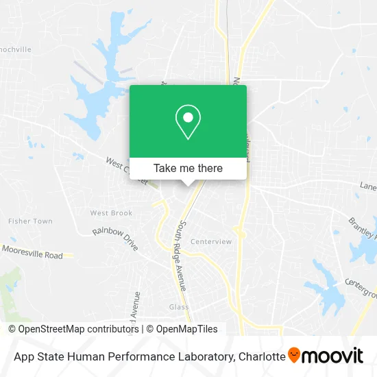 App State Human Performance Laboratory map
