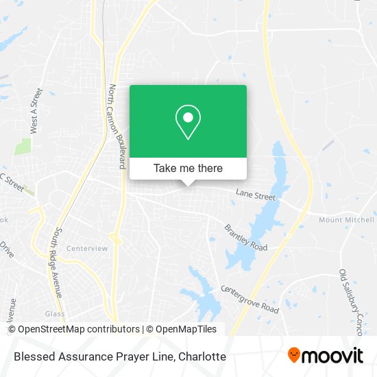 Blessed Assurance Prayer Line map