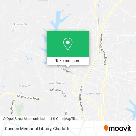 Cannon Memorial Library map