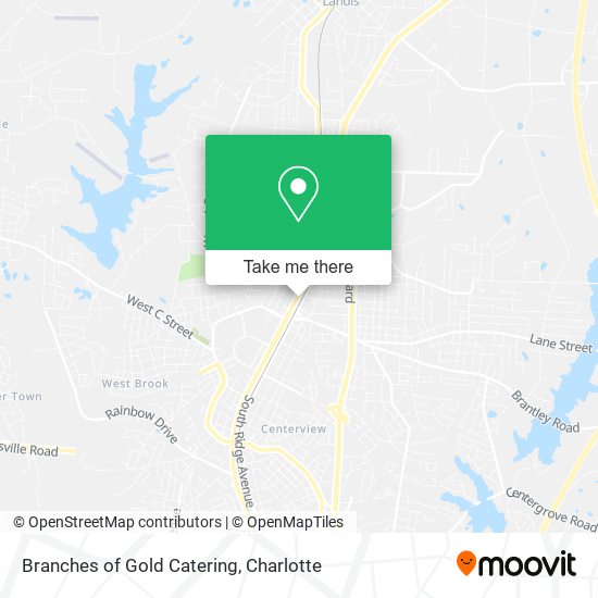 Branches of Gold Catering map