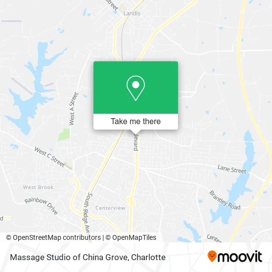 Massage Studio of China Grove map