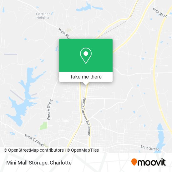 Mapa de Mini Mall Storage