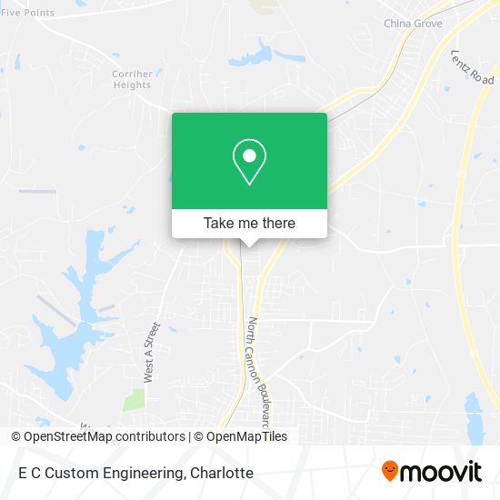 E C Custom Engineering map