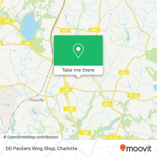 Mapa de DD Peckers Wing Shop
